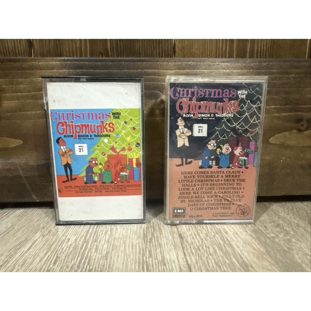 Christmas‎ With The Chipmunks Cassette Tapes Lot Of 2 Working